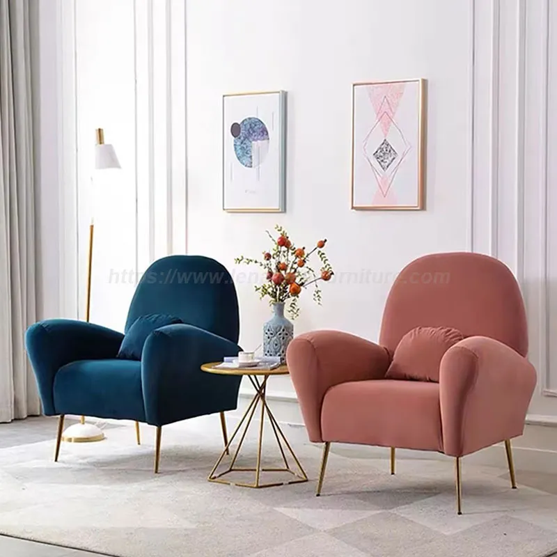 Velvet Upholstered Leisure Chair