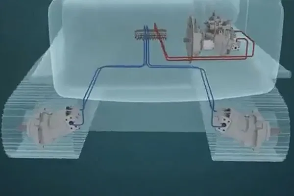 Reveal Baggerhydraulikpumpe, Hauptsteuerventil, Fahrmotor!