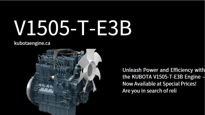 Gå ikke glip af: 30 KUBOTA V1505-T-E3B-motorer klar til øjeblikkelig levering!