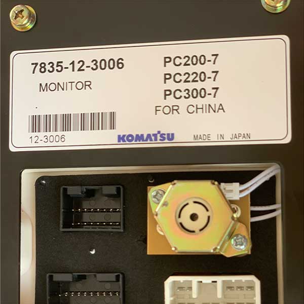 Komatsu Yeni 7835-12-3006 Komatsu PC200-7 PC300-7 PC340-7 üçün Monitor Ekran Paneli