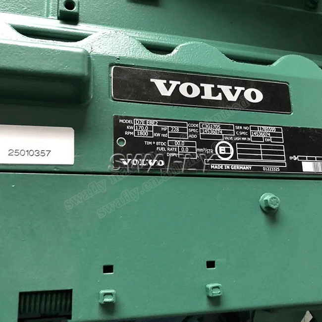 Deutz D7E diiselmootori komplekt Volvo EC290 ekskavaatorile