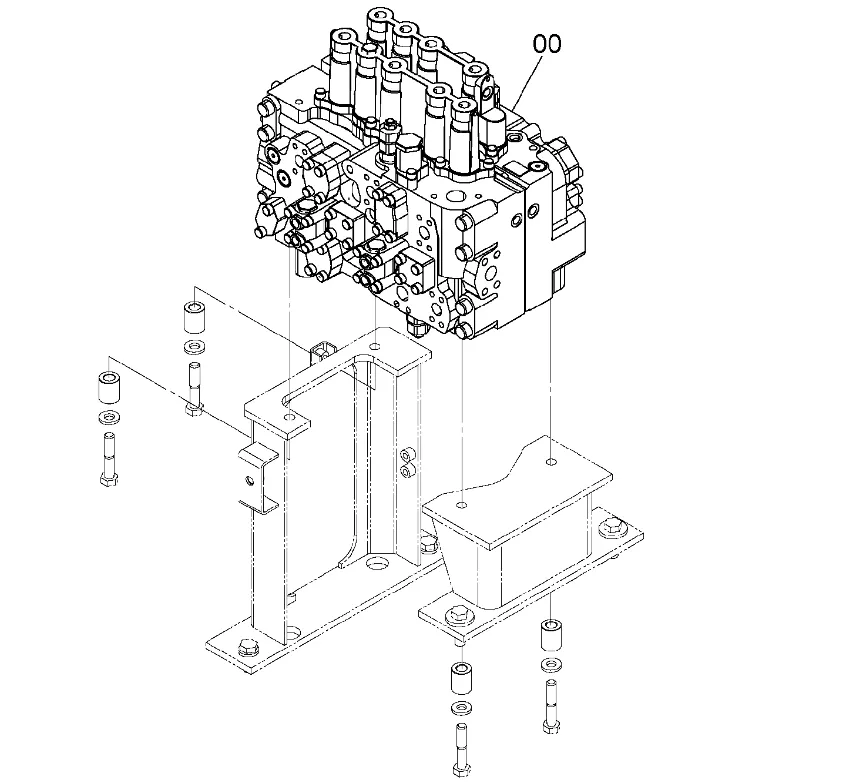 Hitachi Main Control Valvae YA00000717 