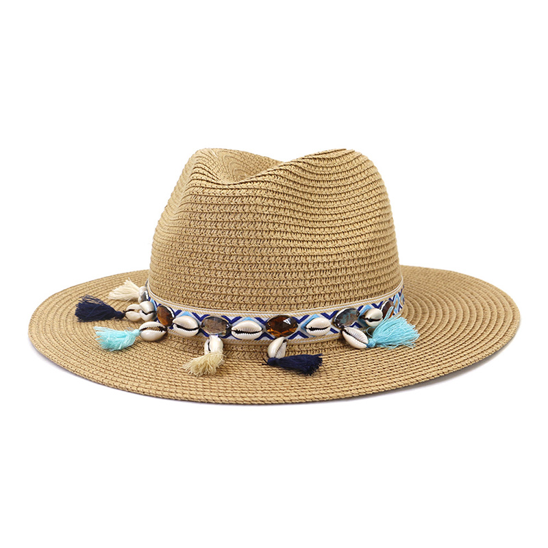 Shell Tassuel Panama Sun Straw Hat