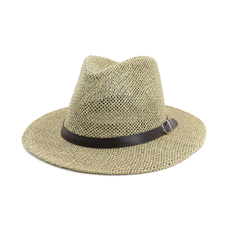 Cappello di paglia Panama Fedora da uomo di qualità promozionale