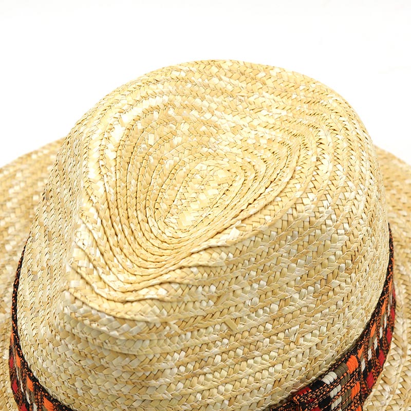 Cappello da sole Panama da uomo in paglia di grano da spiaggia