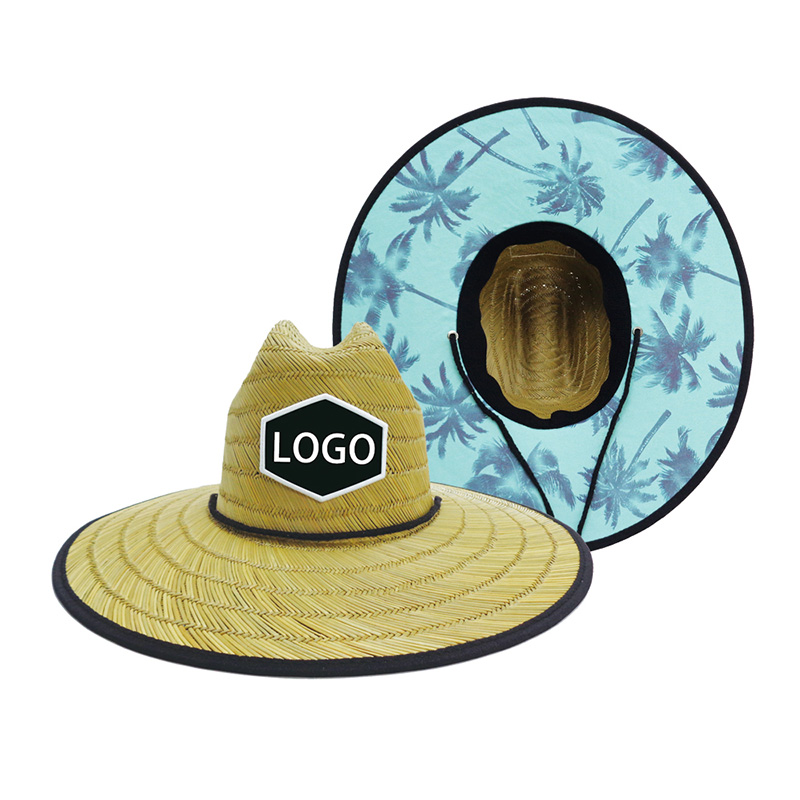 Palm Tree Lifeguard Straw Hat