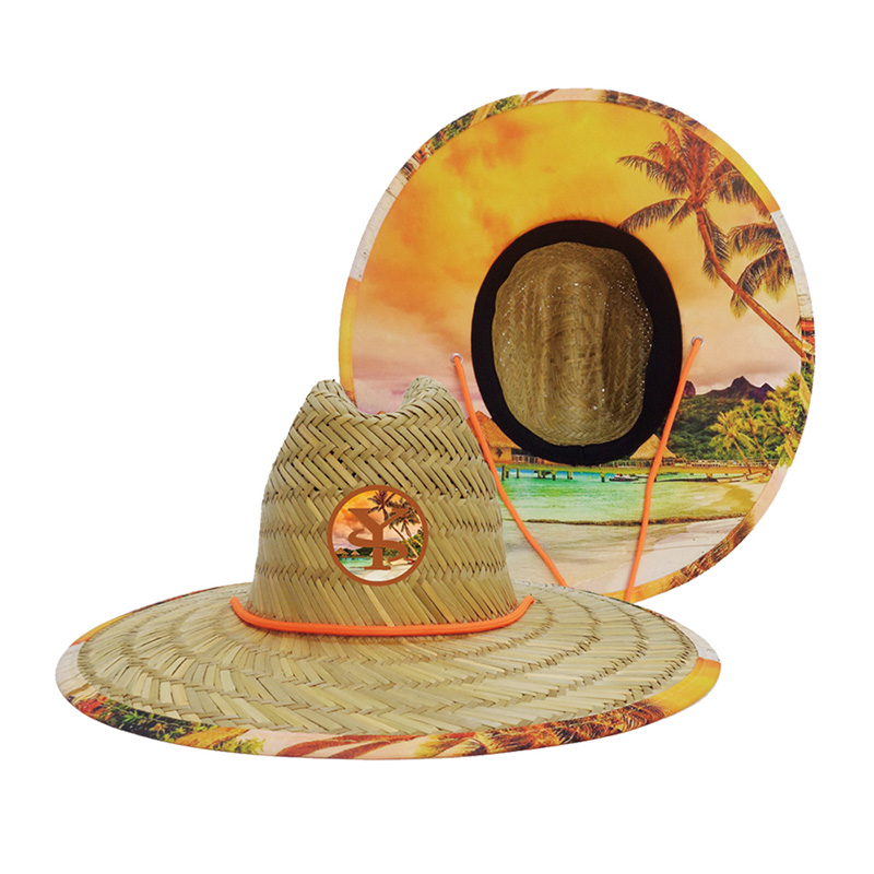 Cappello di paglia da bagnino dell'isola