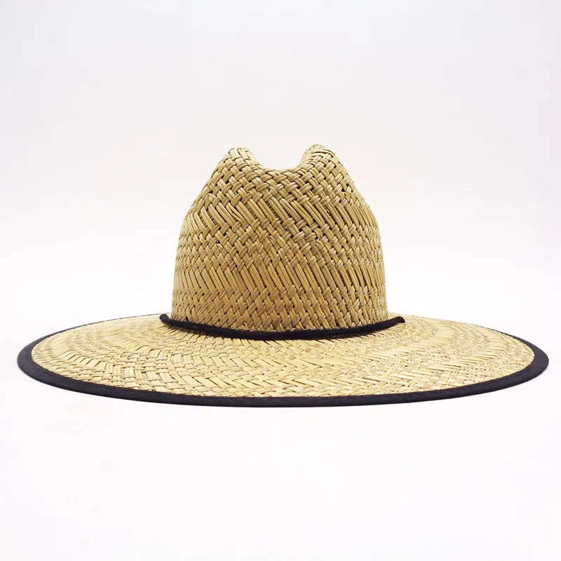 Słomkowy kapelusz ratownika wykonany w 100% z naturalnej trawy