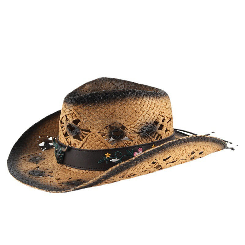 Retro Mens Cowboy Straw Hats