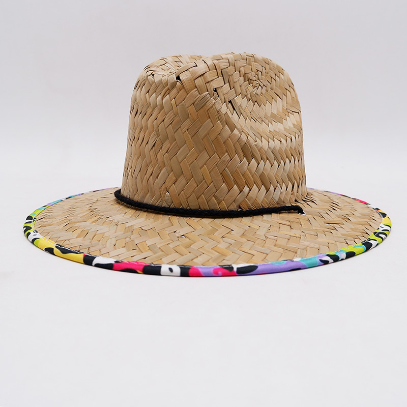 Kids Rush Straw Leopard Lifeguard Hat