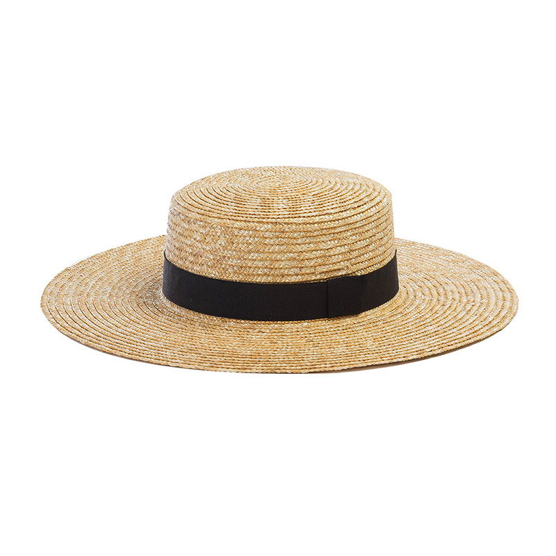 Wheat Straw Boater Hat