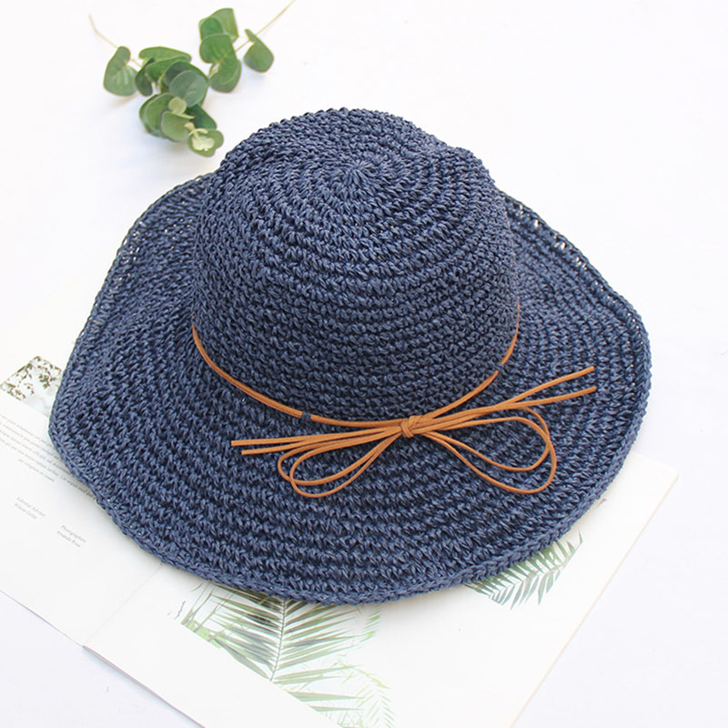 Cappello da sole floscio lavorato a maglia all'aperto per donna