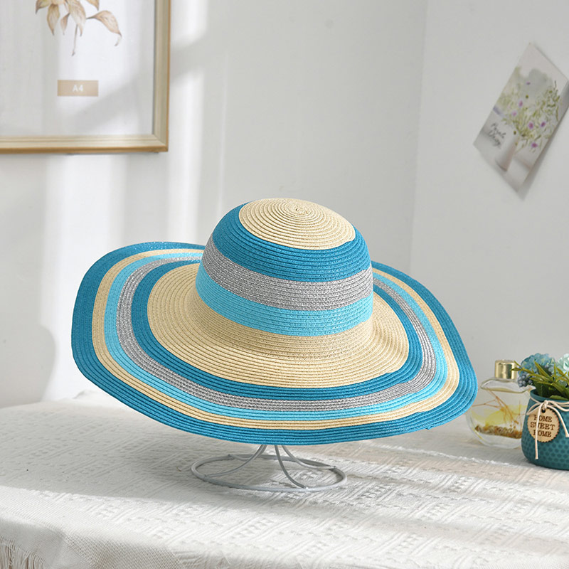 Tukkukauppa Lady's Elegant Stripe Floppy Beach Hat