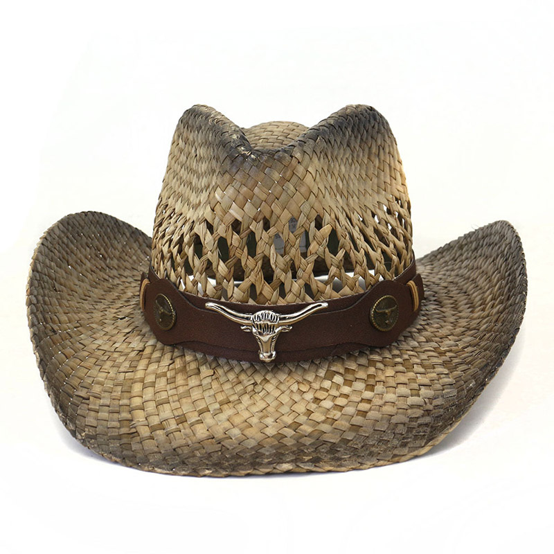 Angelica Straw Cowboy Beach Hat