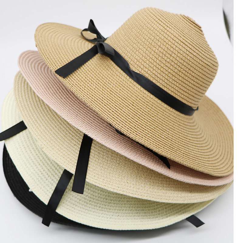 Дешевая соломенная шляпа с гибкими дискетами для женщин