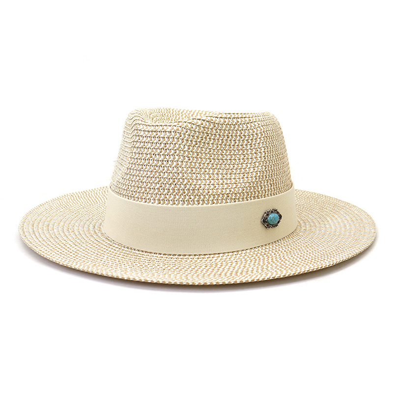 Kustom Badge Fedora Straw Hat