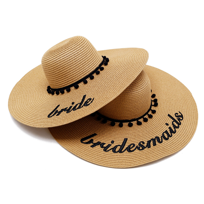 Individualizuota siuvinėjimo diskelė šiaudinė skrybėlė