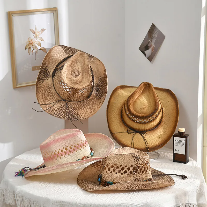 Gorąca sprzedaż zachodni kowbojski kapelusz słomkowy