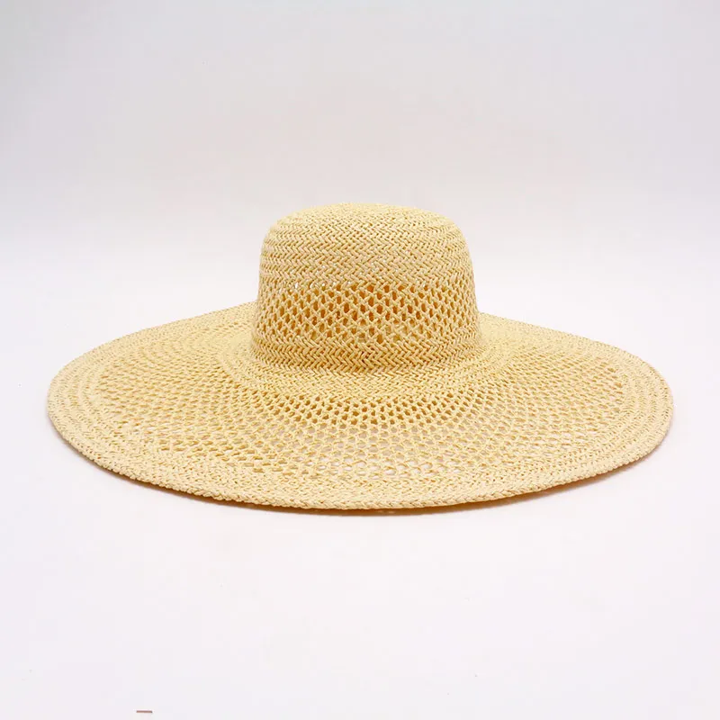 Najnowszy kapelusz plażowy Lady Hollow Out w stylu francuskim