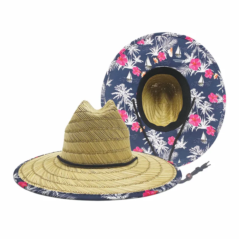 Męski kapelusz słomkowy Flora