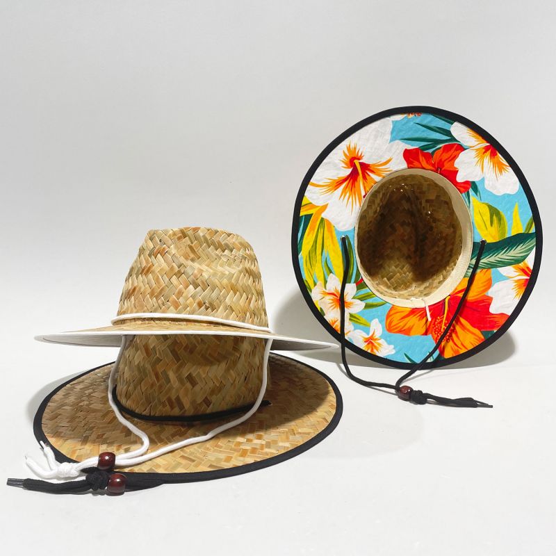 Natural rush grass hat made in China