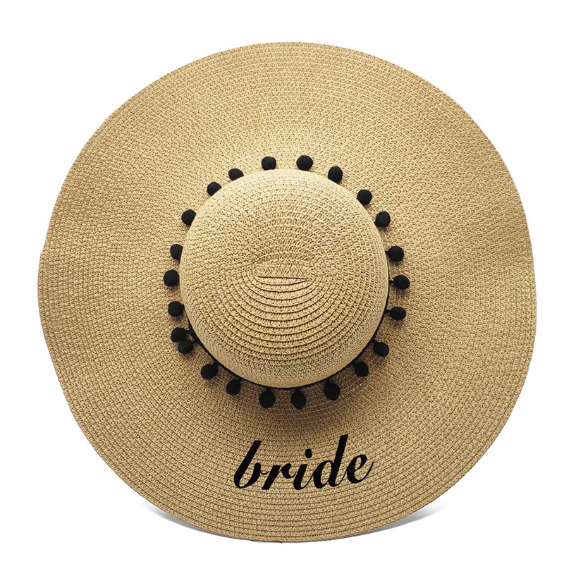 Personalisierter Flitterwochen-Braut-Damen-Disketten-Sonnenhut