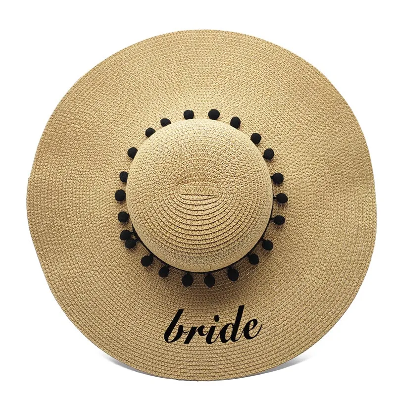 Spersonalizowany kapelusz przeciwsłoneczny Bride Ladys dla nowożeńców