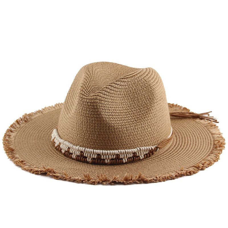 Quality mens paper straw fedora hat