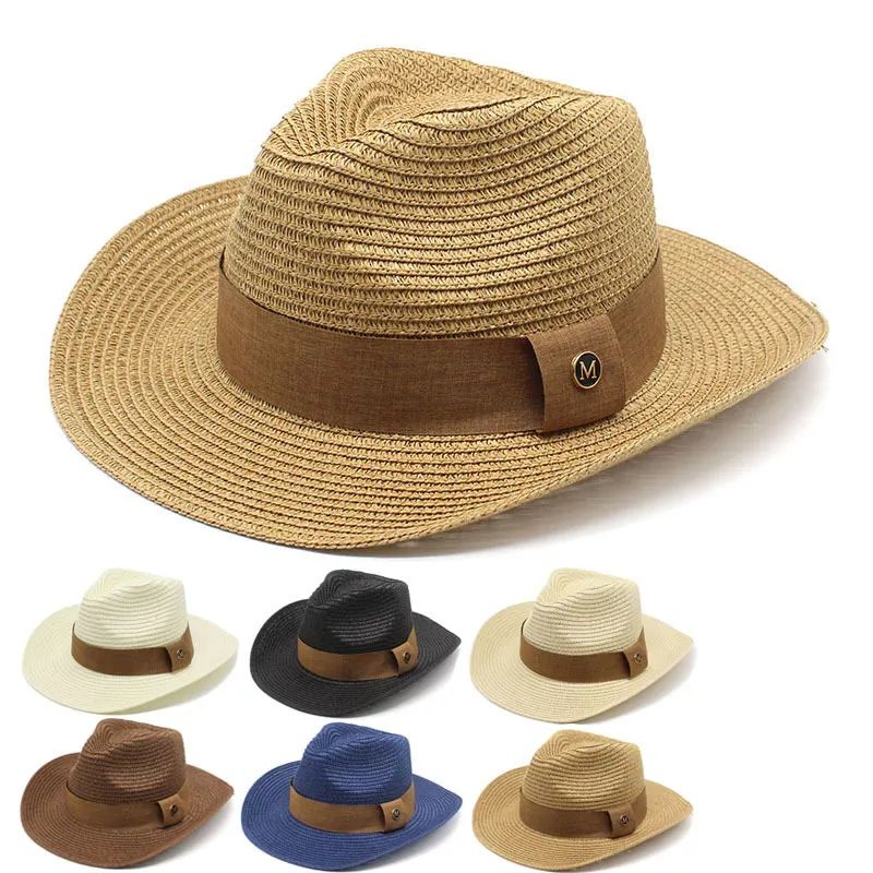 Соломенная коса Summer Beach Cow Boy Hats