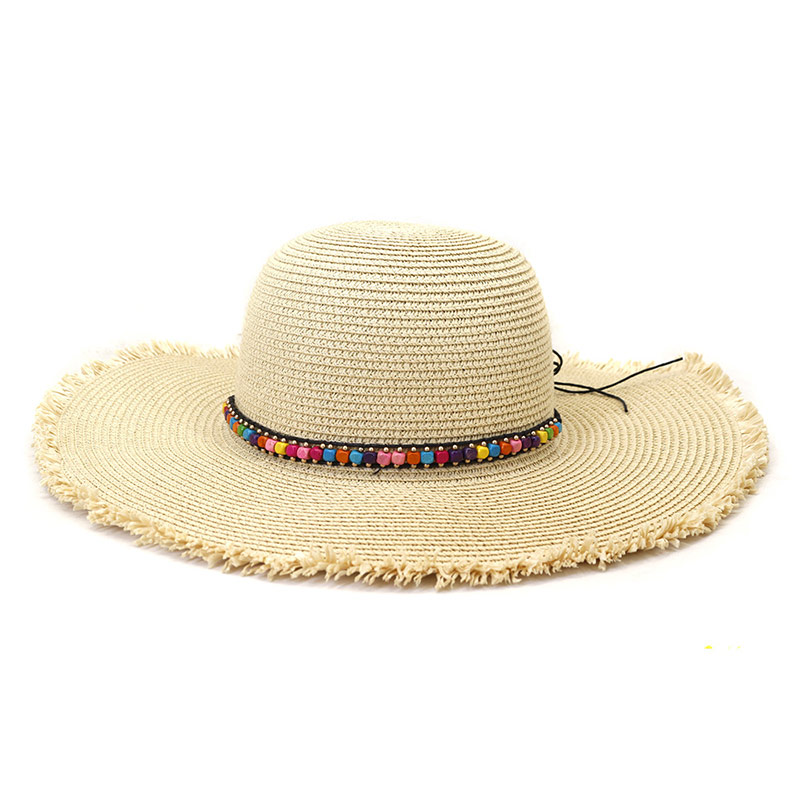 Summer Boho Style Cruise Sun Hat kanggo Lady