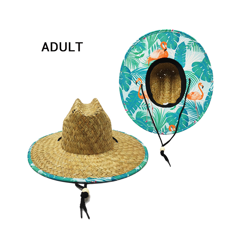 Qadın Tropik Hasır Şapka