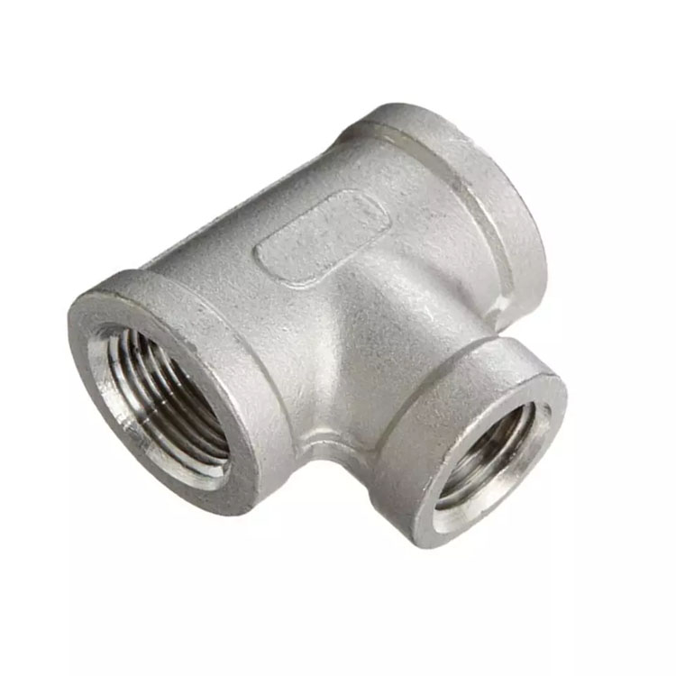 Stainless Steel 3 Way T Pipe Connection Joint - 4