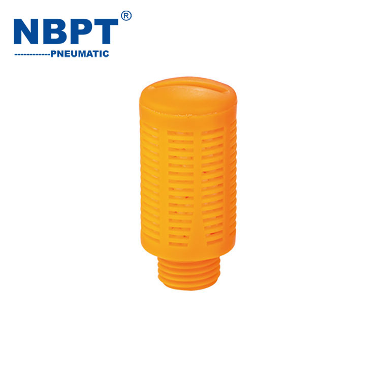 Pneumatic Parts Orange Plastical Pneumatic Silencer