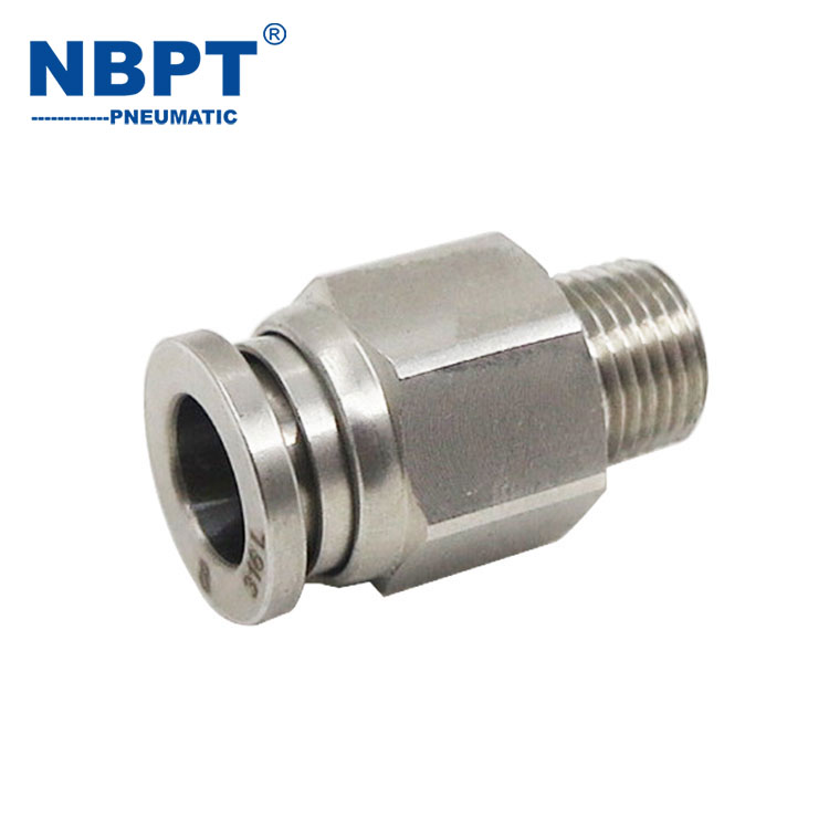 Straight Union Thread Stainless Steel Pneumatic Fittings