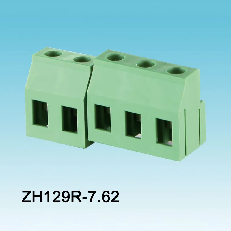 129-7.62 Bloque de terminales de tornillo PCB verde
