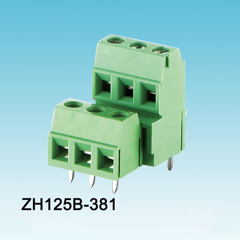3.81 Grüner Kombinations-Schraubklemmenblock für Leiterplatten