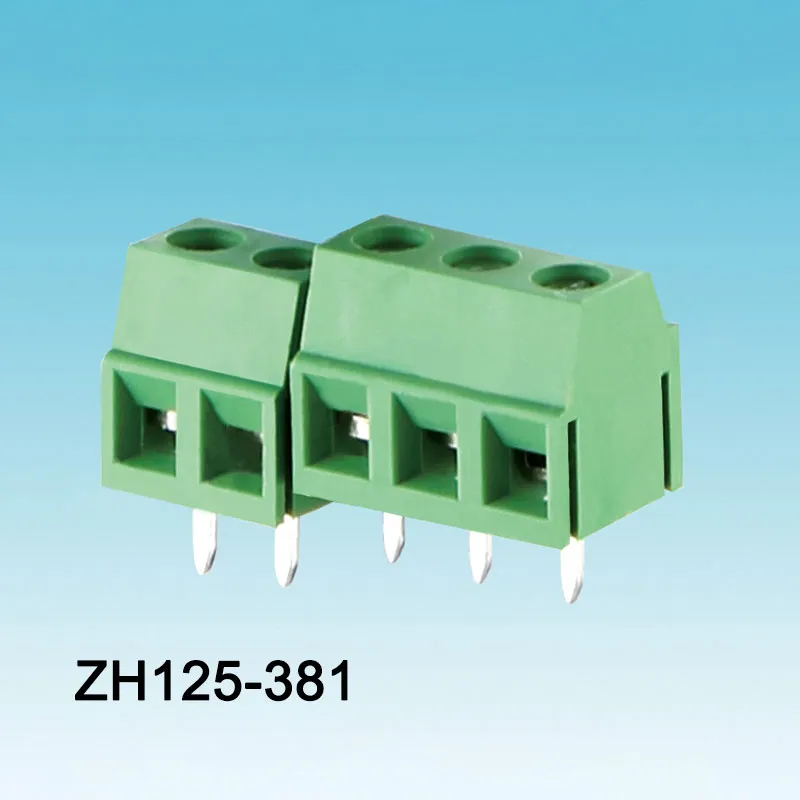 3.81 সবুজ উত্তোলন স্ক্রু PCB টার্মিনাল ব্লক