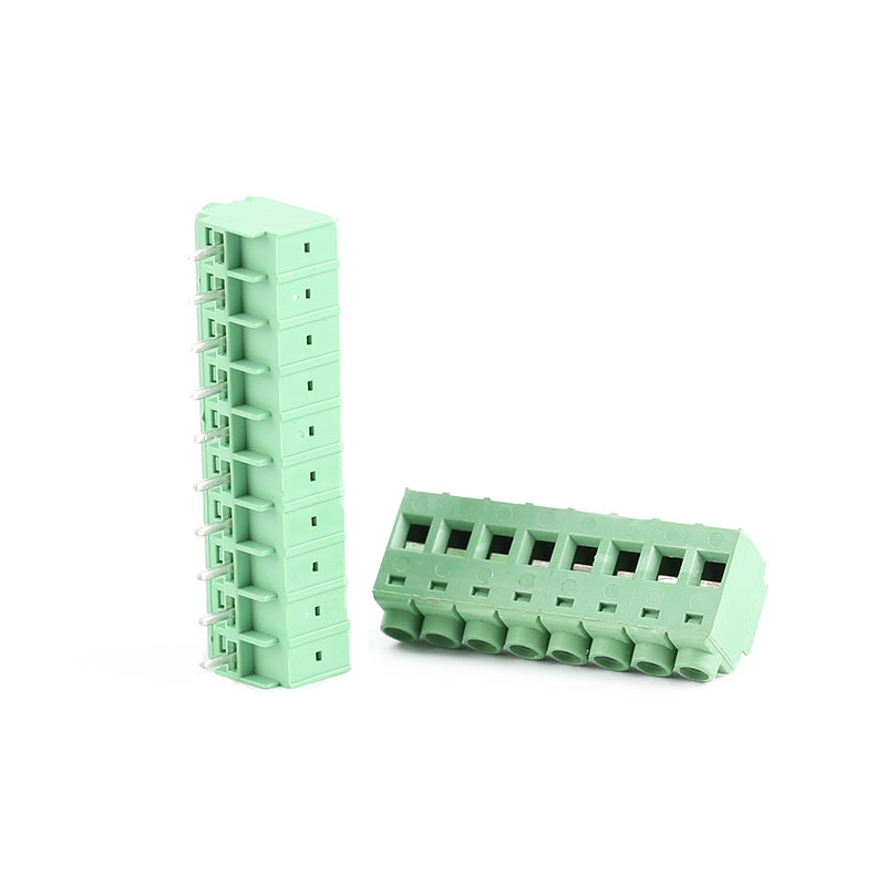 Green Bent Socket PCB Screw Terminal