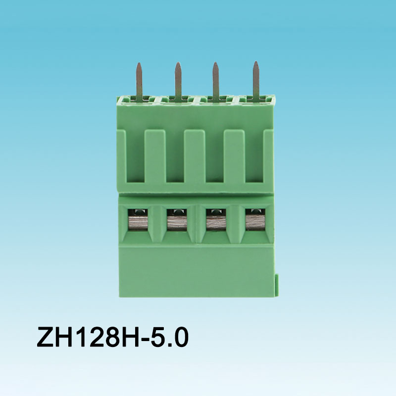 Terminal de parafuso PCB de alta posição verde 128