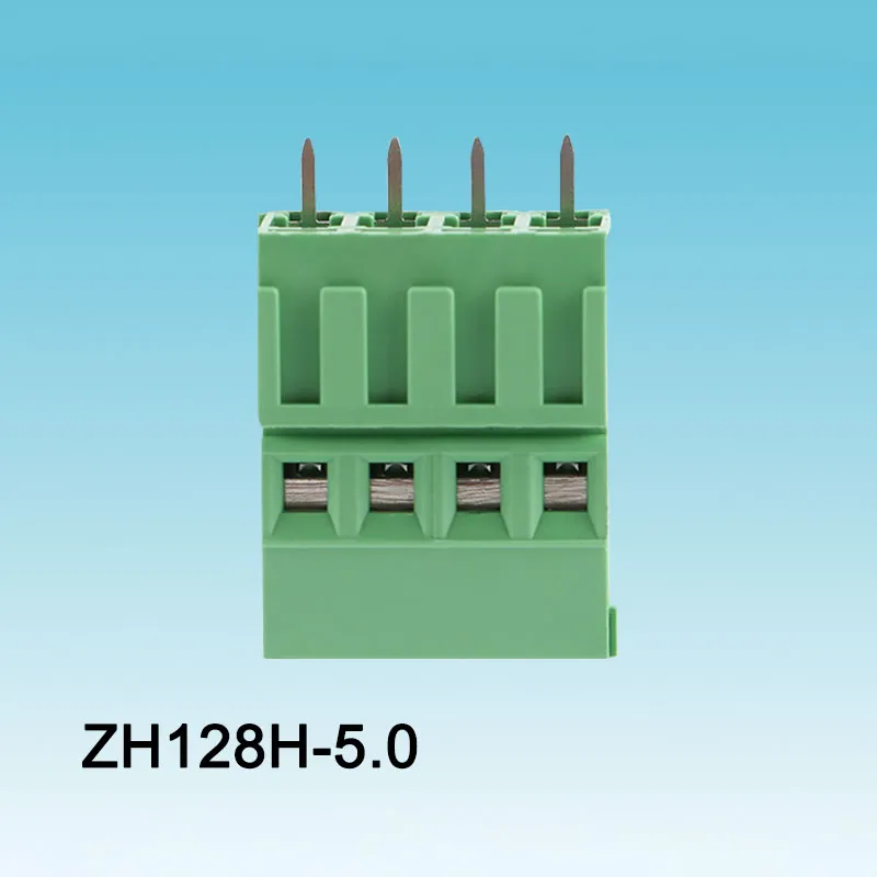 Grøn 128 High Position PCB skrueterminal