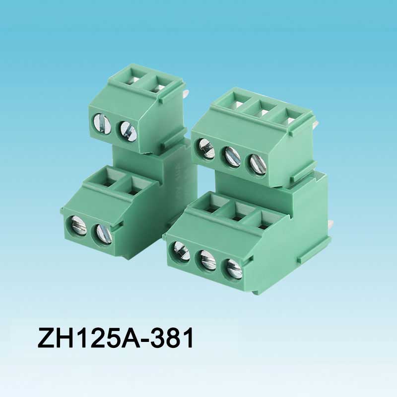 Grön 128A-3.81 Skruv PCB Plint