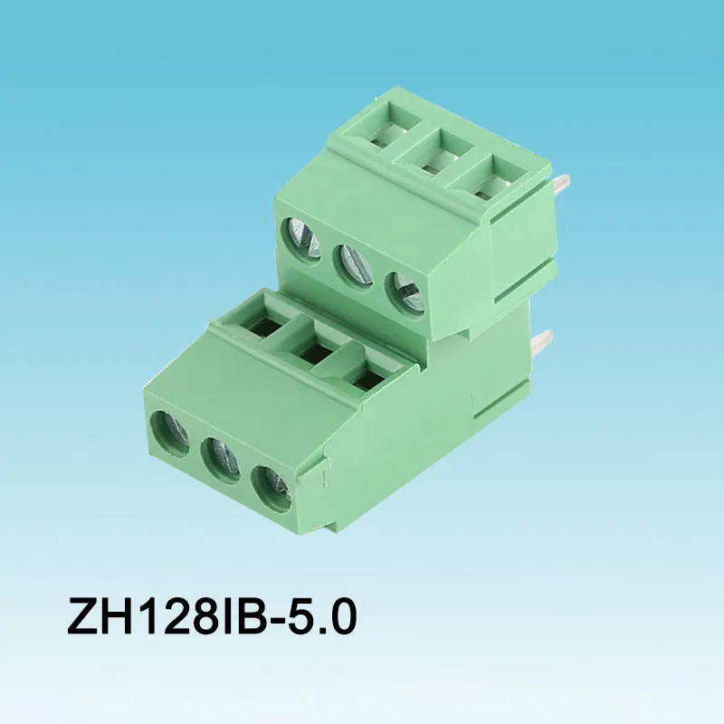 Terminale a vite PCB verde modulo 128