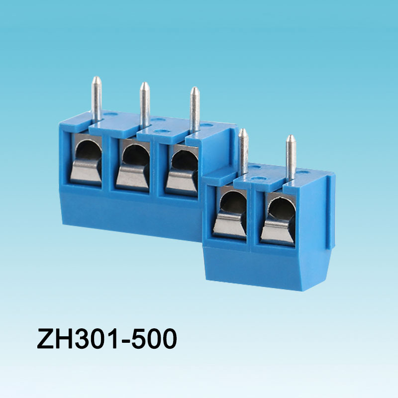 Terminais de Parafuso PCB Azul 301-5.0 Substituíveis
