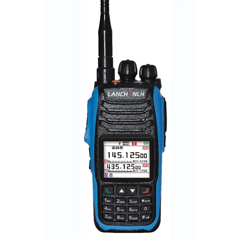 วิทยุแบบพกพาดิจิตอล DMR และอนาล็อก VHF/UHF เครื่องส่งรับวิทยุแบบพกพา