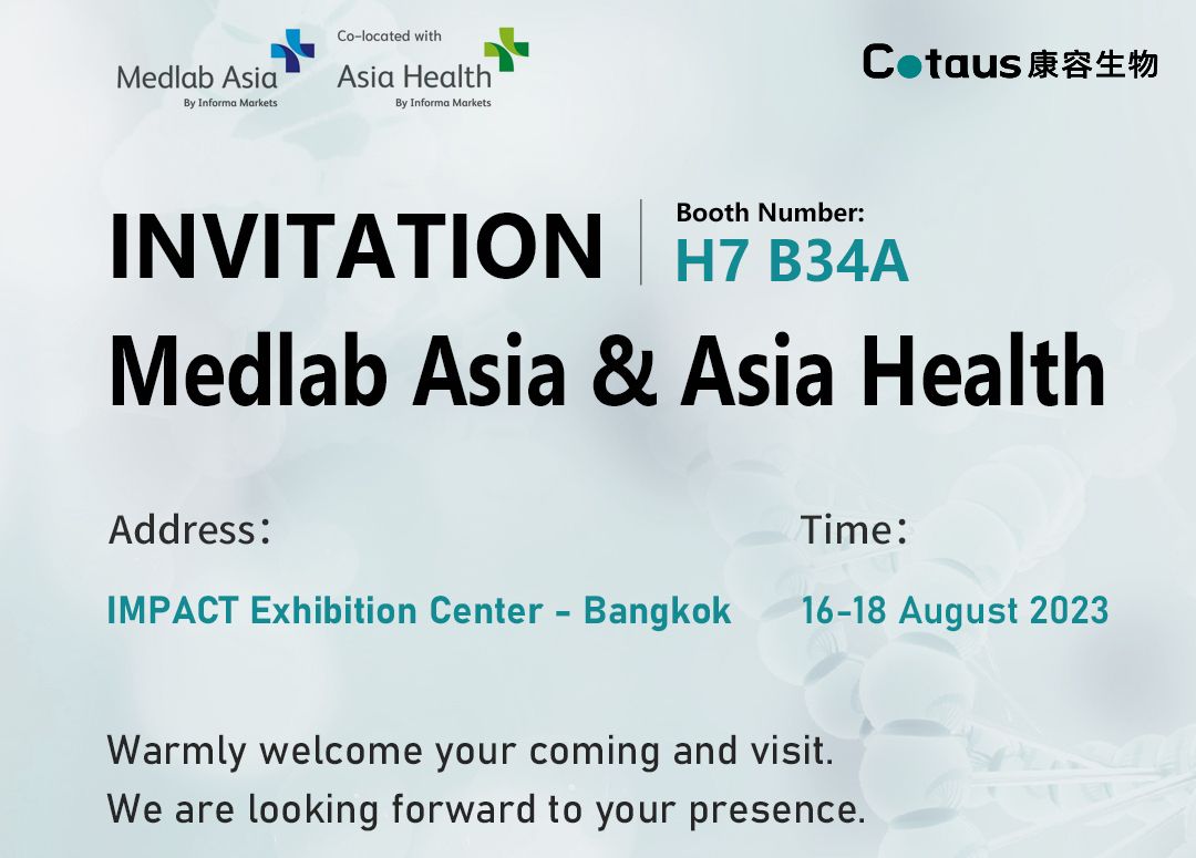 Tentoanstelling útnoeging-Medlab Asia and Asia Health 2023 yn Bangkok