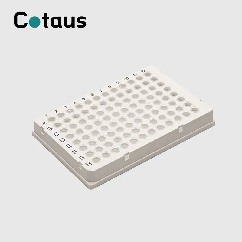Placa PCR de faldilla completa de 96 pous de 0,2 ml de doble color