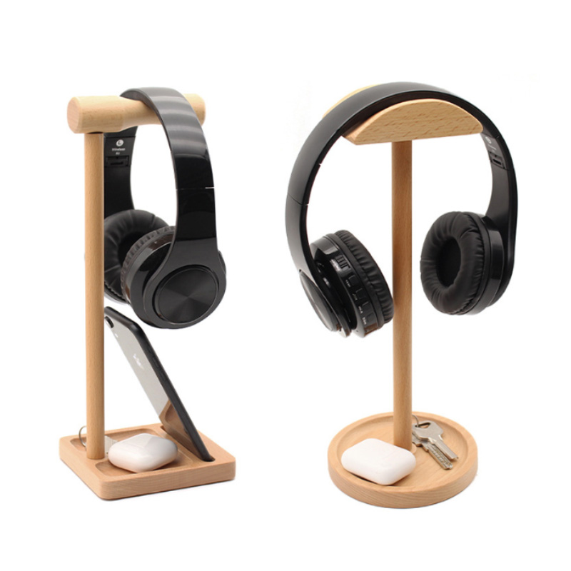 Wooden Headphone Stand - 2 