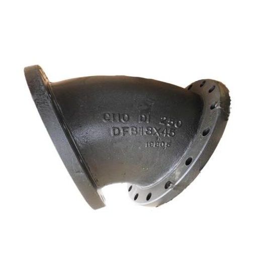 Double Flanged Bend 45º Ductile Iron Pipe Fittings