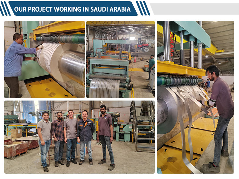 KINGREAL High Speed ​​Coil Slittingg Machine työskentelee Saudi-Arabiassa