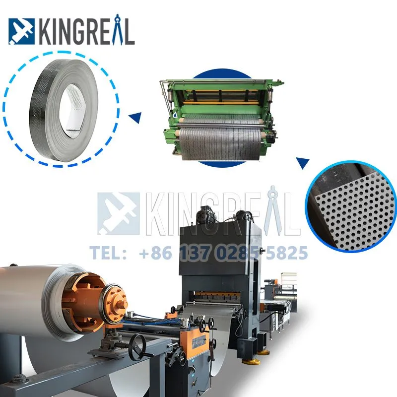Алюминий перфорацияланған катушкаларды кесу машинасы